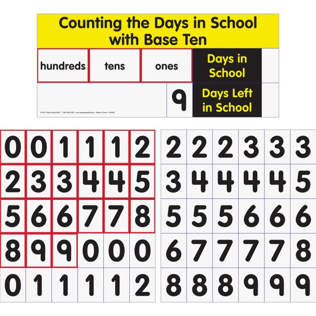 Really Good Stuff® Counting the Days with Base Ten Pocket Chart™