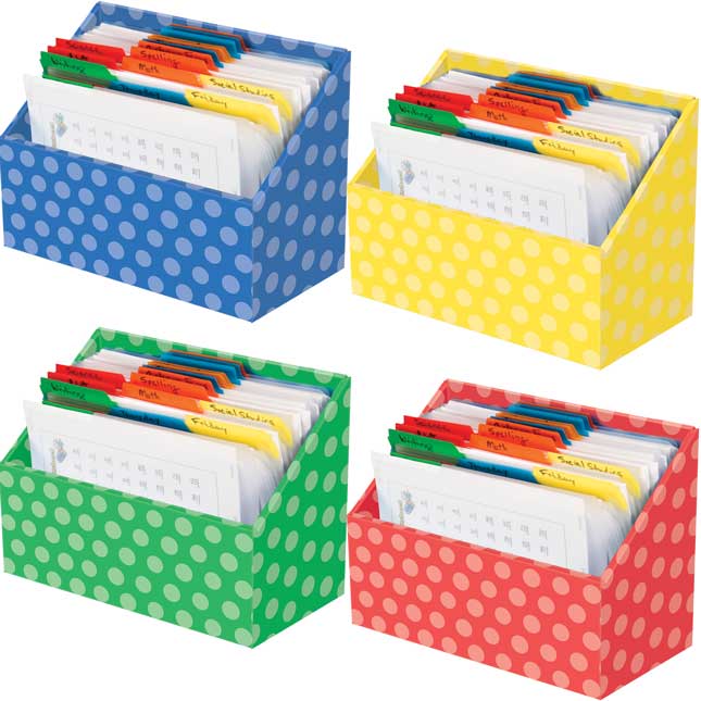 Teacher File Organizers - 4 Colors