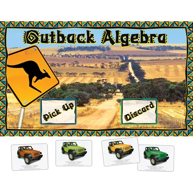 Really Good Stuff® Outback Algebra Numeracy Center with Storage Bag - Grab and Go Learning Pack - Reinforce Early Algebra Skills - Grades 4-6