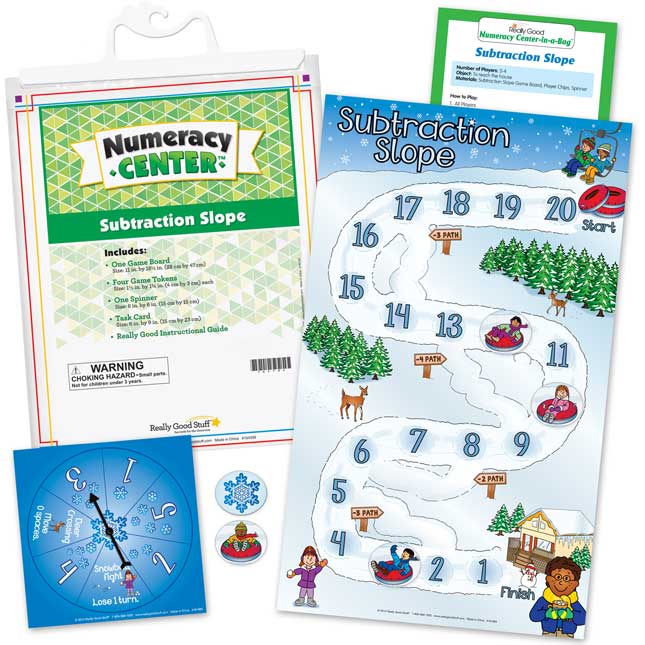 Really Good Stuff® Math Skills Numeracy Centers™ - Grades K-3 - 12 numeracy centers, 1 storage rack