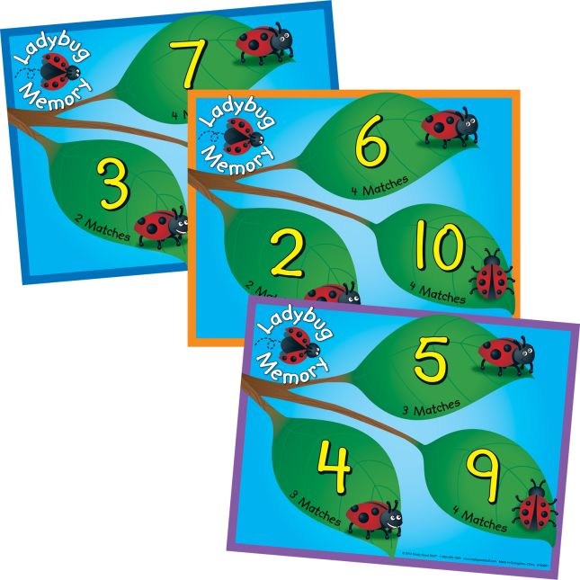 Really Good Stuff® Ladybug Sum Match Numeracy Center™ - 1 numeracy center