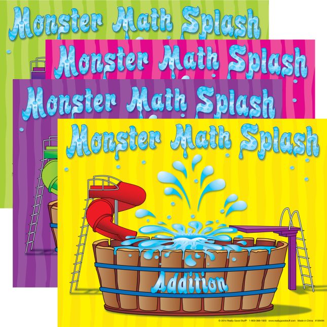 Monster Math Splash - Addition Numeracy Center™ Grades: K-2 - 1 numeracy center