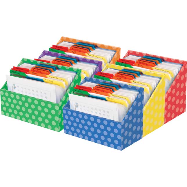 Teacher File Organizers - 6 Colors