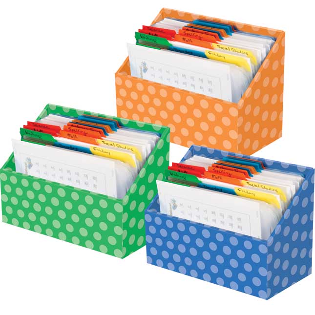 Teacher File Organizers - 6 Colors