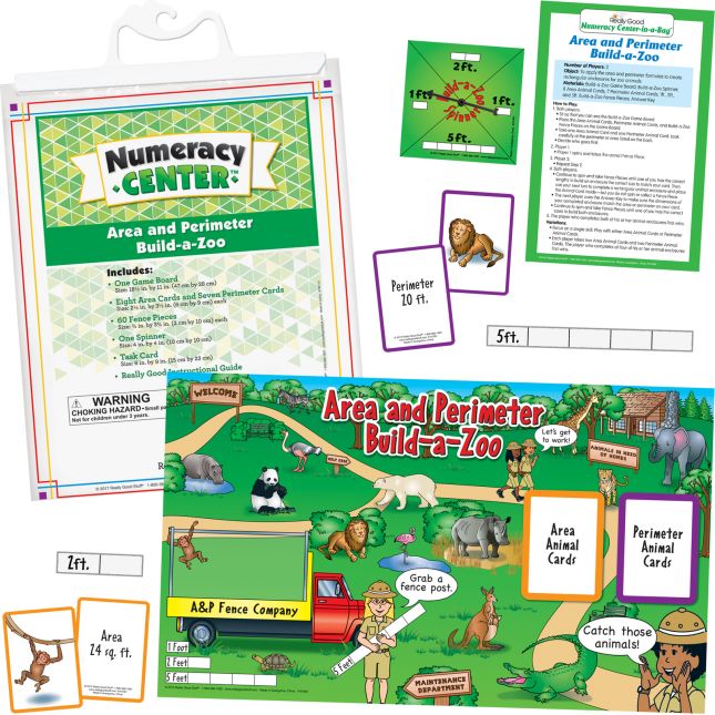 Area And Perimeter Build-A-Zoo Numeracy Center™ Grades: 3-5 - 1 numeracy center