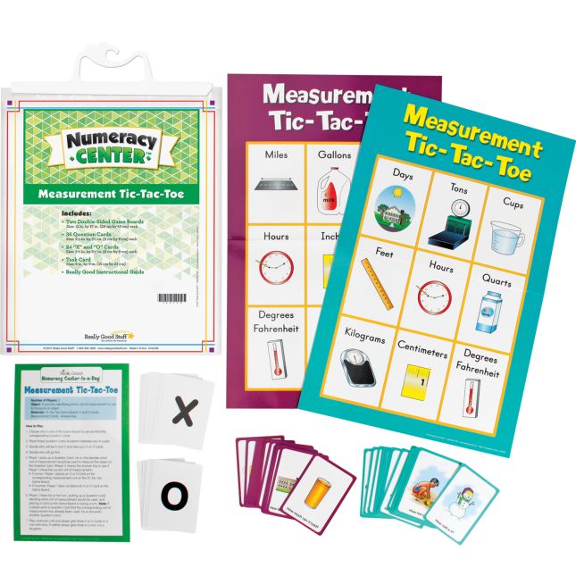 Measurement Tic-Tac-Toe Numeracy Center™ - 1 numeracy center