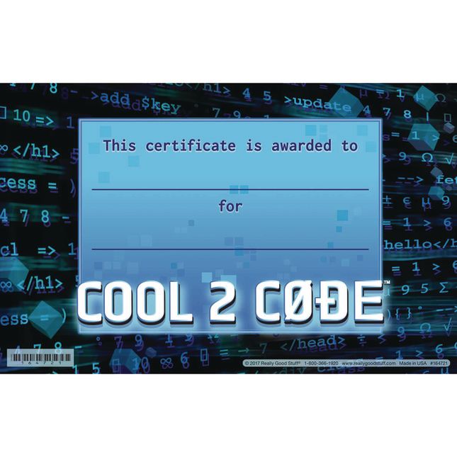 Cool 2 Code™ Certificates - 24 certificates_1