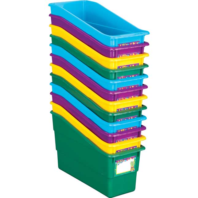 Chapter Book Bins - Rainbow - Set of 12