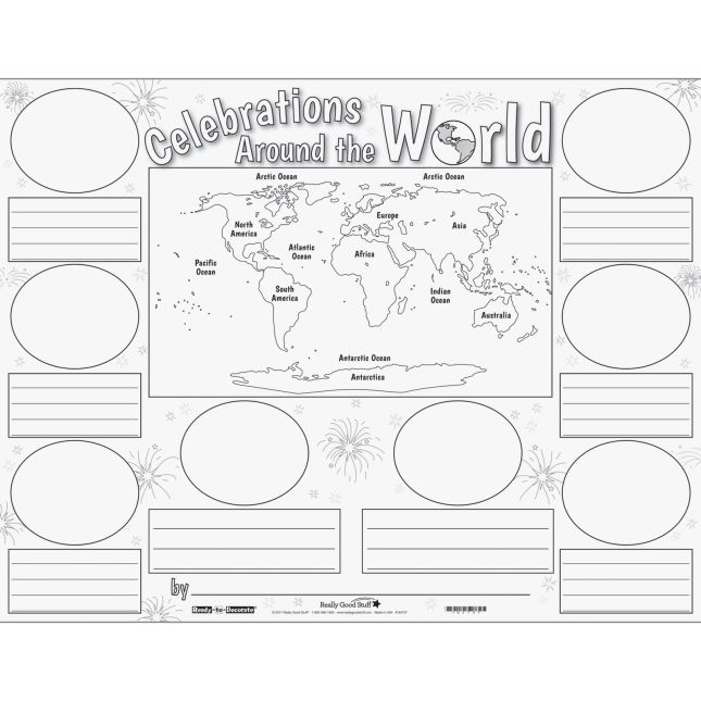 Ready-To-Decorate® Celebrations Around The World Posters - 24 posters