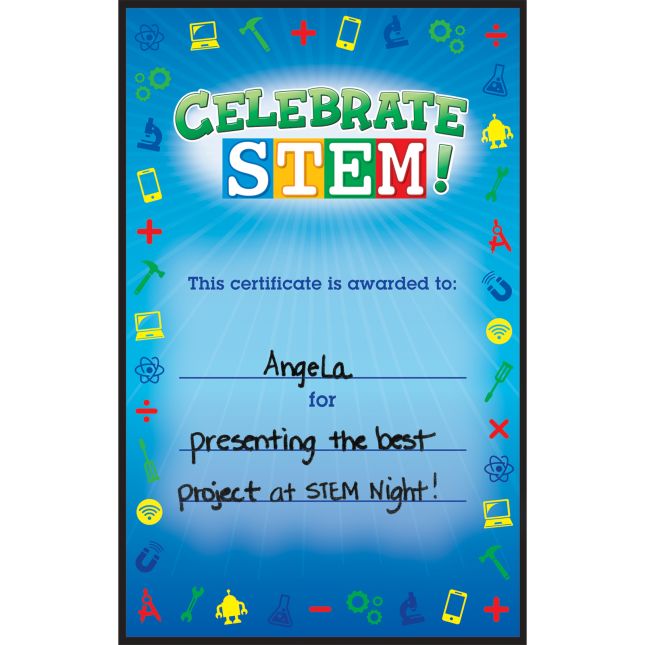 Celebrate STEM! Certificates - 24 certificates