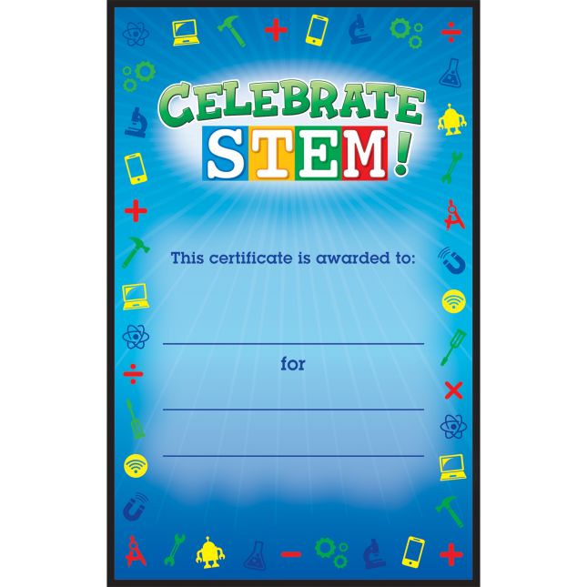 Celebrate STEM Certificates