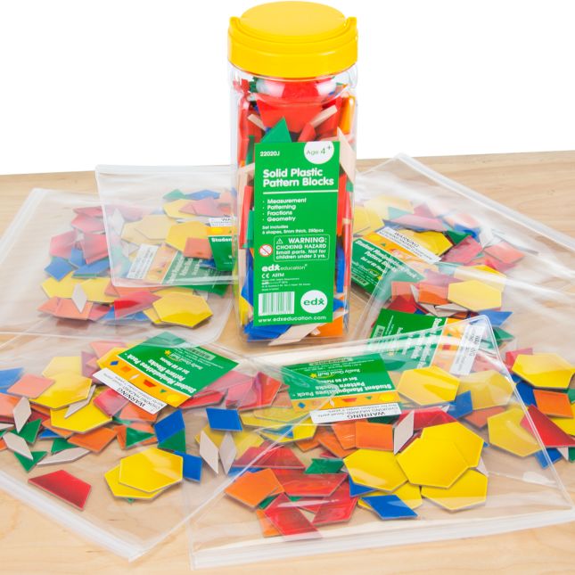 Teacher And Student Manipulatives Kit - Pattern Blocks - 1 multi-item kit