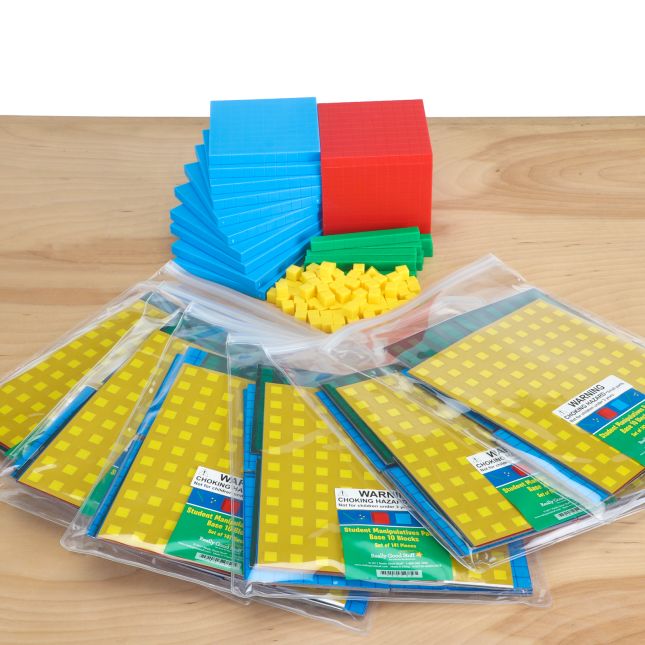 Teacher And Student Manipulatives Kit - Base-10 Blocks