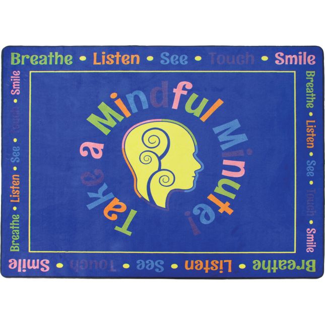 Take A Mindful Minute Rug Rectangular