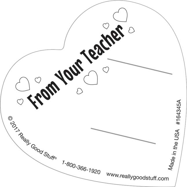 Valentine's Day Gifts From Your Teacher Kit