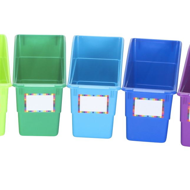 Durable Book And Binder Holders - 12-Pack Rainbow