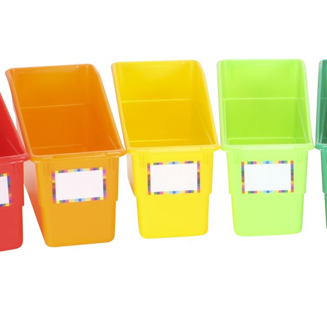 Durable Book And Binder Holders - 12-Pack Rainbow