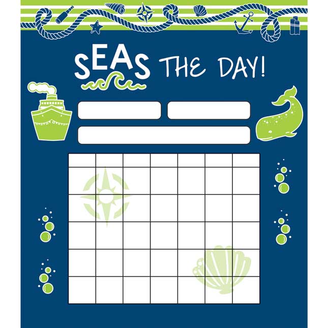 Nautical Mini Incentive Charts And Stickers Kit