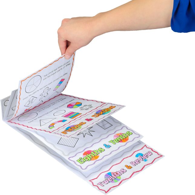 Build-Your-Own Flip Books™ - Fractions - 24 flip books