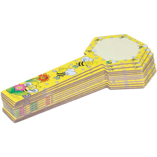 Dry Erase Paddles - Bees - 12 paddles