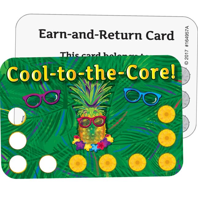 Cool-To-The-Core Earn-And-Return Cards - 70 cards