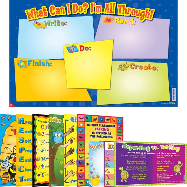 Space-Saver Primary Poster Pack - Classroom Management