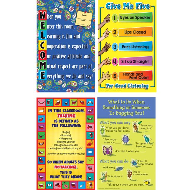 Space-Saver Primary Poster Pack - Classroom Management