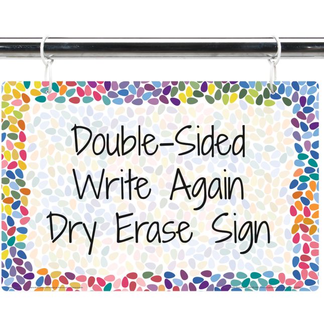 Colorful Drops Dry Erase Sign