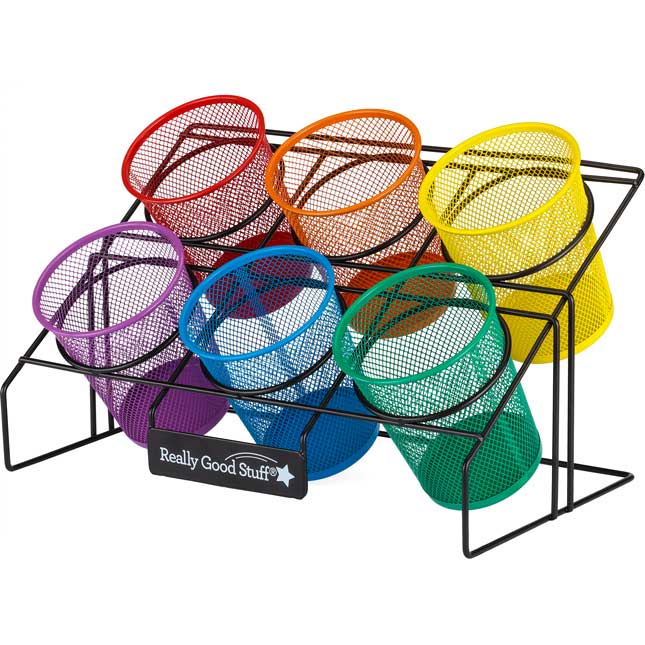 Easy Reach Supplies Holder With Cups - 1 organizer, 6 cups