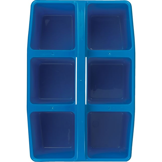 Six-Equal-Compartment Caddies - Single-Color Set Of 12