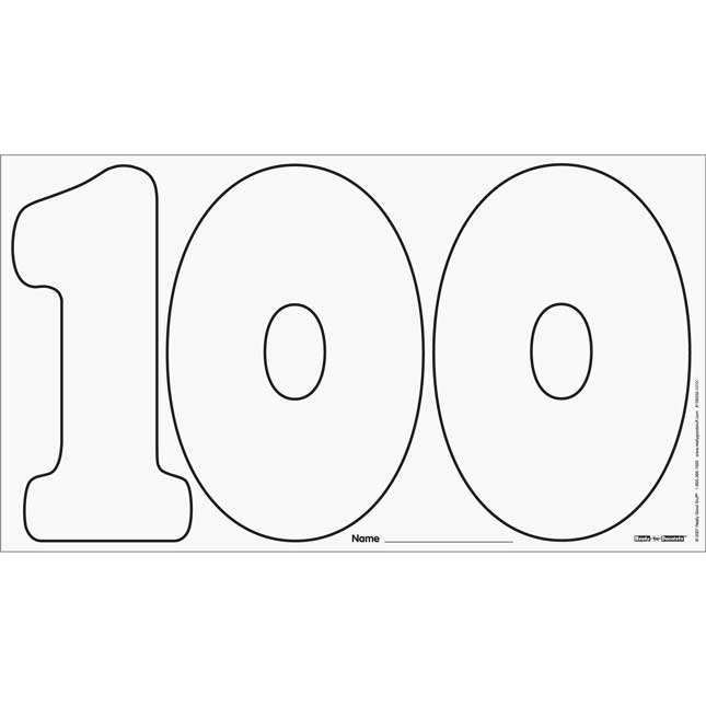 Ready-To-Decorate® 100th Day Collection Jumbo Display