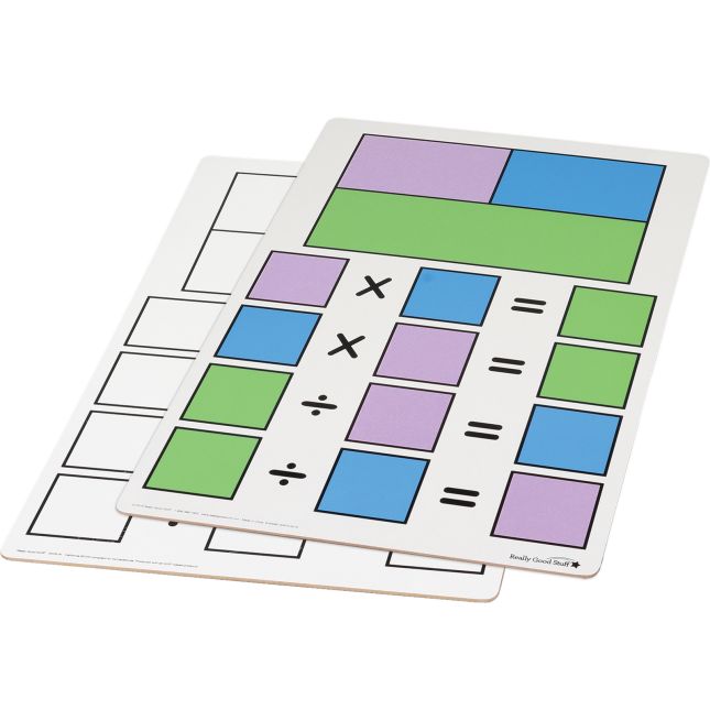 Teacher Demonstration Fact Family Dry Erase Board - Multiplication And Division - 1 board