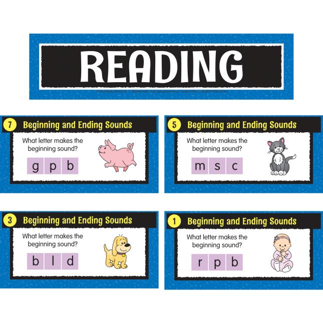 Reading Center Work Office Cards - Grade K - 30 cards