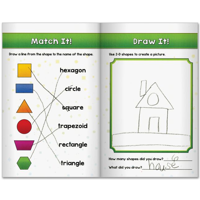 Math Learning Journals™ - I Can Recognize And Name Shapes And Their Attributes! - 24 journals