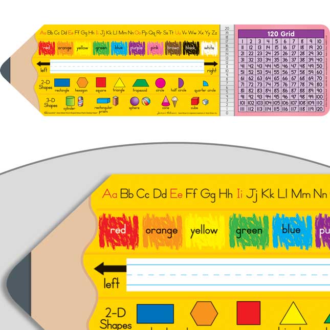 Zaner-Bloser Pencil-Shaped Deluxe Plastic Desktop Helpers™