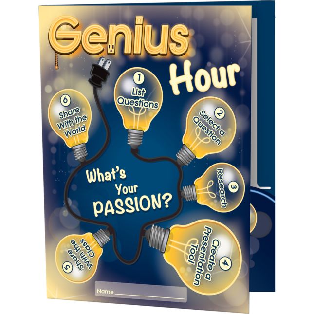 Genius Hour 2-Pocket Folders - 12 folders