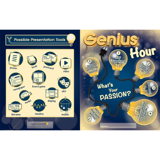 Genius Hour 2-Pocket Folders - 12 folders