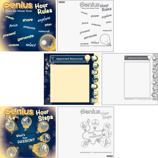 Genius Hour Mini-Posters - 6 posters