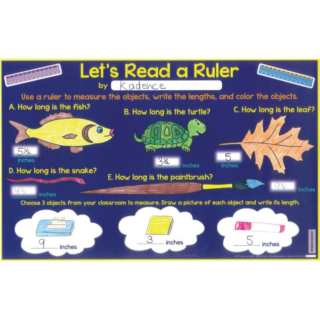 Let's Read A Ruler Activity Mats - 24 mats