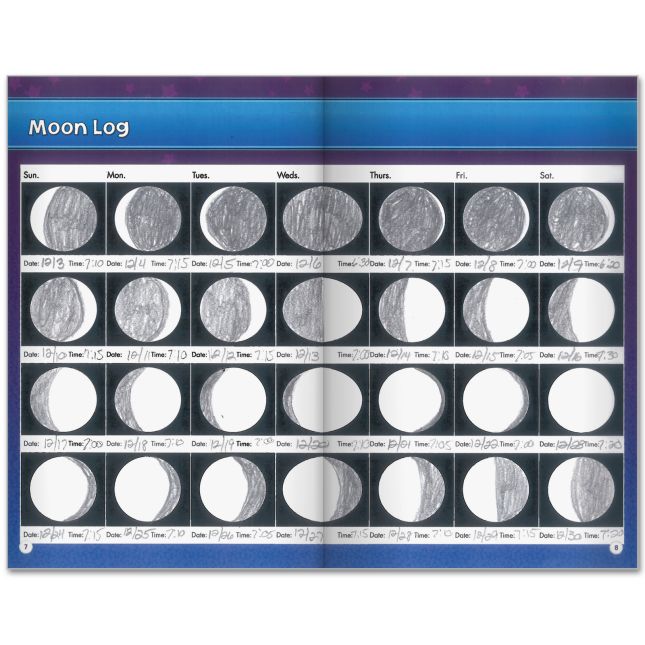 Science Learning Journals™ - The Moon And Its Phases - 24 journals