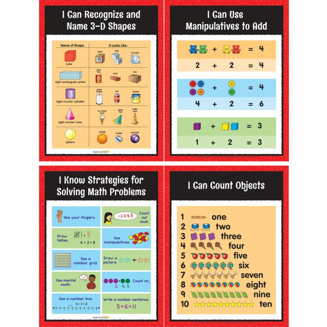 Math Center Work Office Cards - Grade K - 30 cards