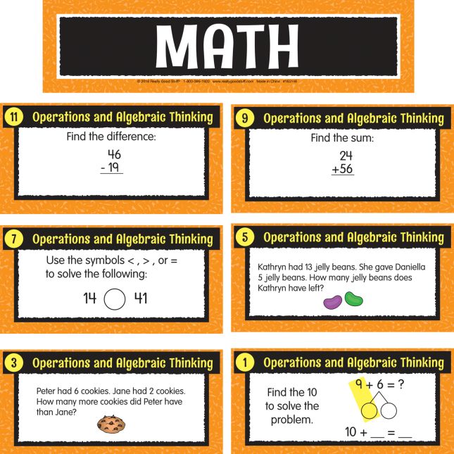 Math Center Work Office Cards - Grade 2 - 30 cards