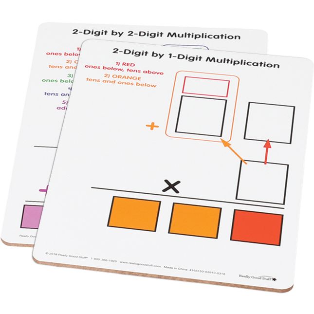 Beginning 2-Digit Multiplication Dry Erase Boards - 6 boards_0