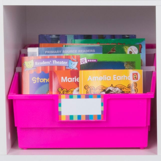 Really Good Stuff® Picture Book Bins - Neon Pop - Set of 6