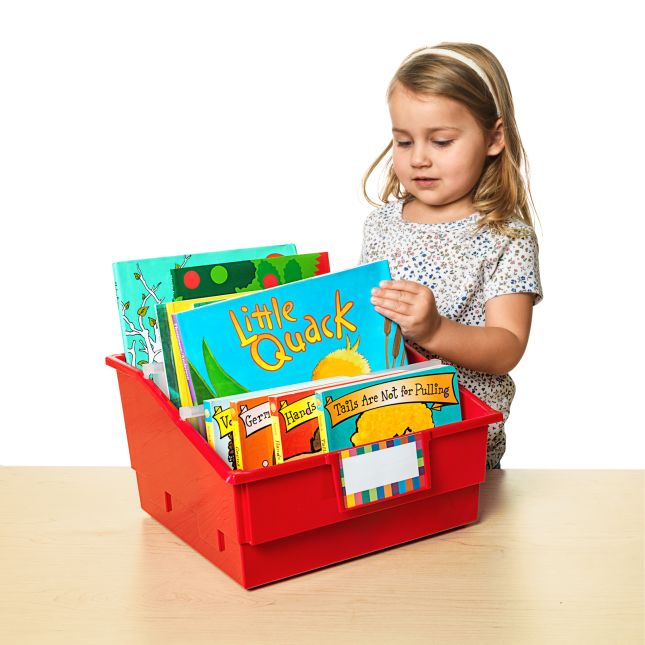 Really Good Stuff® Picture Book Library Bins with Dividers