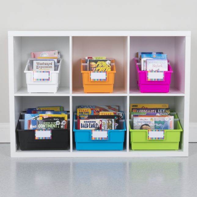 Chapter Book Bins - Rainbow - Set of 12