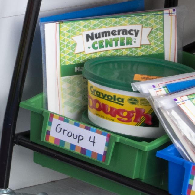 4-Pack Single-Color Picture Book Classroom Library Bins™ With Dividers