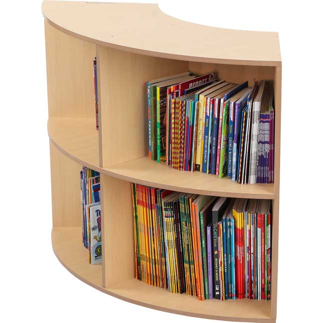 Curved Bookshelf - Oak