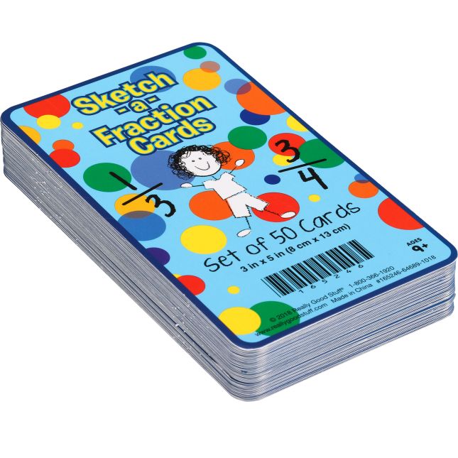 Sketch-A-Fraction Cards - 50 cards