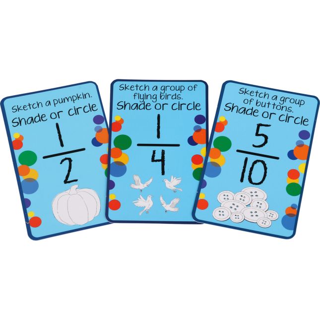 Sketch-A-Fraction Cards - 50 cards